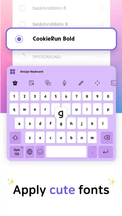 Design Keyboard – Fonts, Emoji