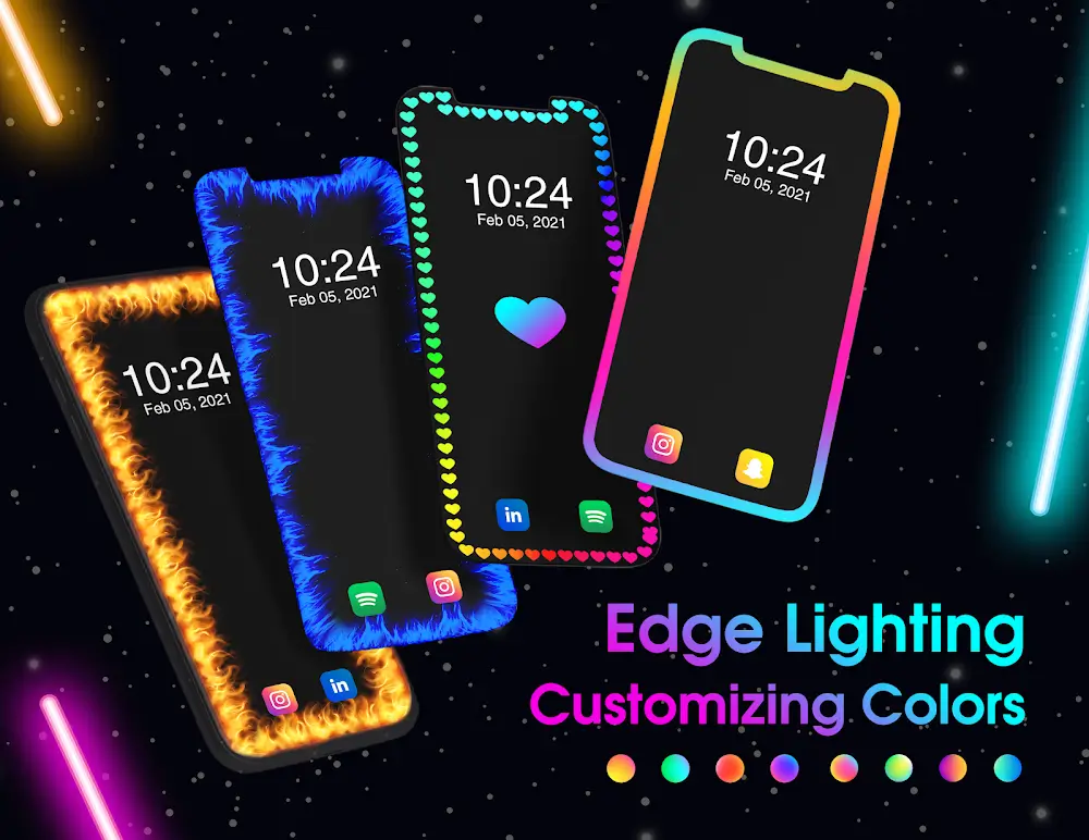 Edge Lighting: Notification Light & Live Wallpaper