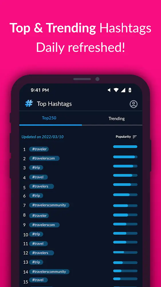 Hashtags Manager for Followers