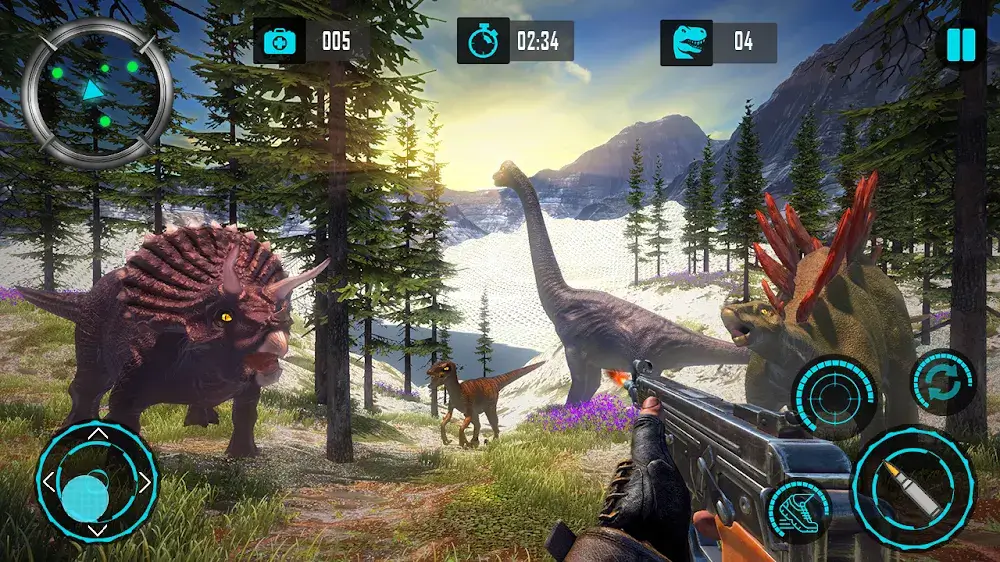 Real Dino Hunting Gun Games