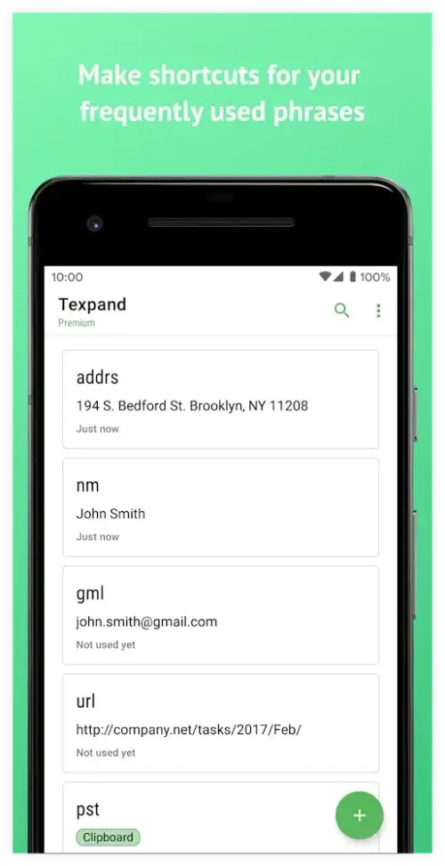 Texpand: Text Expander