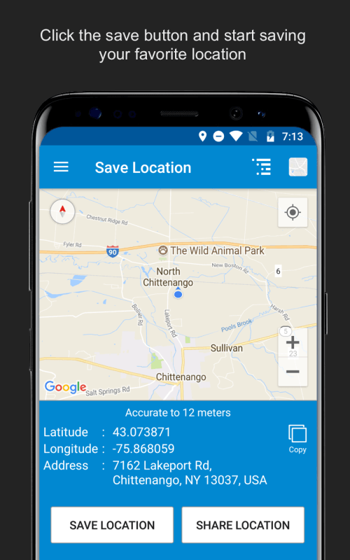 Save Location GPS