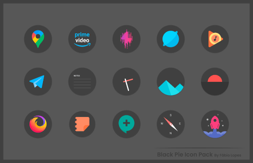 Black Pie – Icon Pack