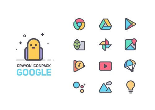 Crayon Icon Pack