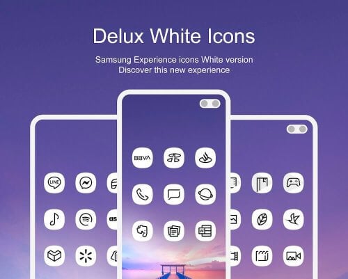 Delux White – Icon Pack