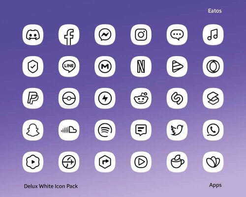 Delux White – Icon Pack