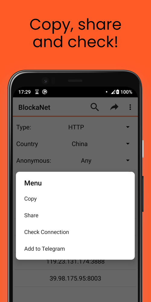 BlockaNet: Proxy List