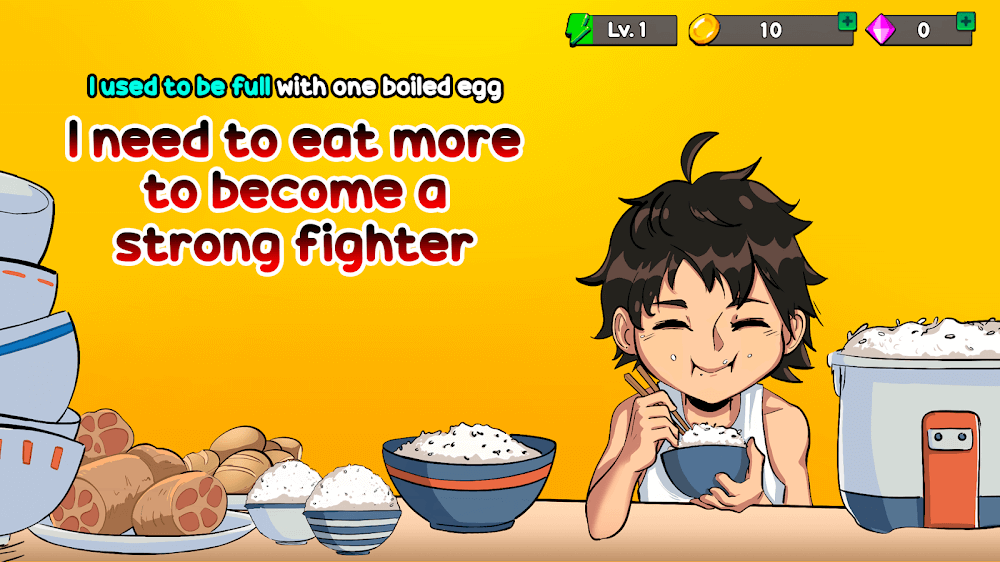 Food Fighter Clicker v1.15.0 MOD APK (Unlimited Gems, Free Purchases