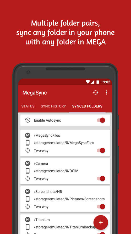 Autosync for MEGA – MegaSync
