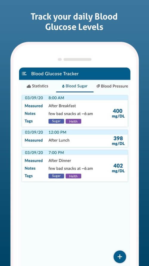 Diabetes Diary – Blood Glucose
