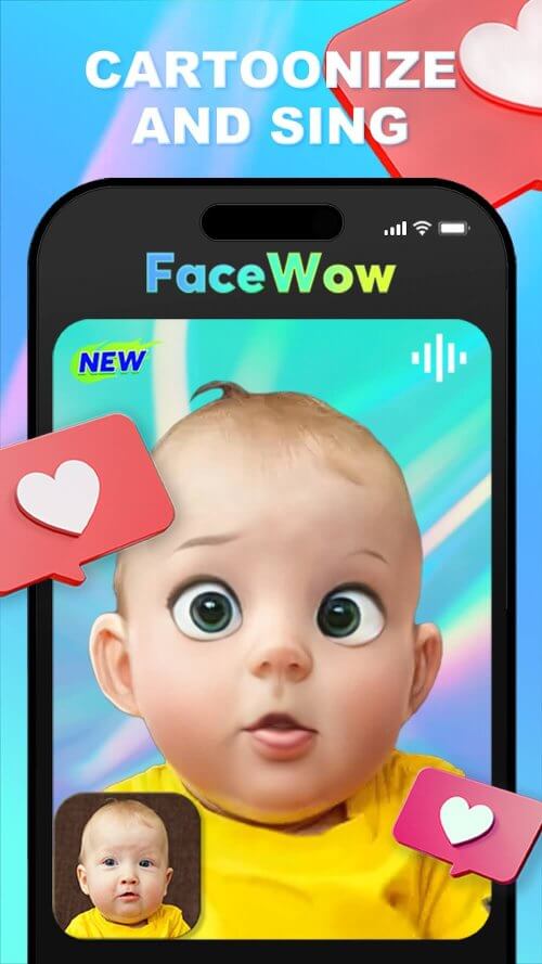 Facewow: Make your photo sing