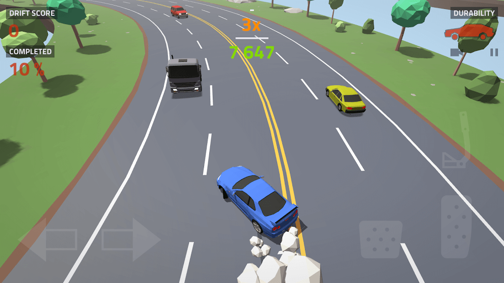 Polygon Drift: Traffic Racing