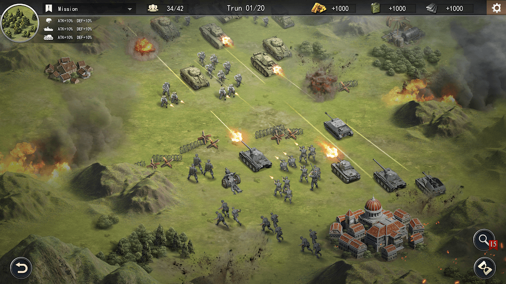 Download World War 2 Strategy Games V837 MOD APK Unlimited Money Medals 