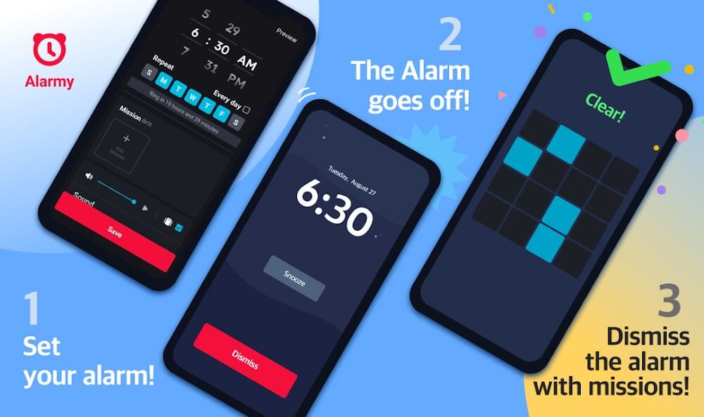 Alarmy – Alarm Clock Solution