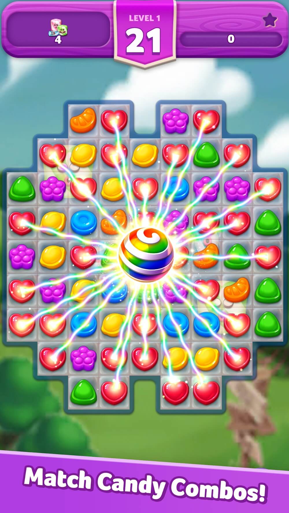 Lollipop & Marshmallow Match3 v24.0808.00 MOD APK (Auto Win) Download