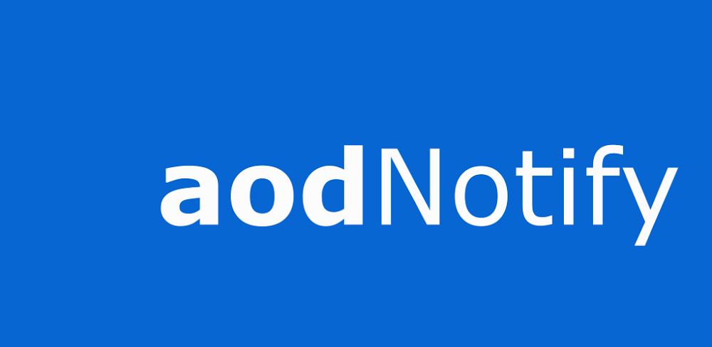 aodNotify – LED for Pixel