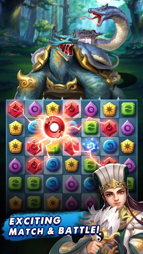 Three Kingdoms & Puzzles: Matc