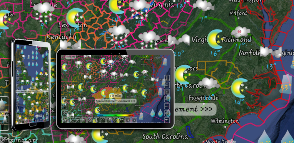 eMap HDF: weather & earthquake