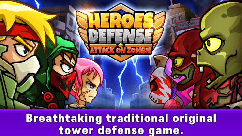 Heroes Defense: Attack Zombie