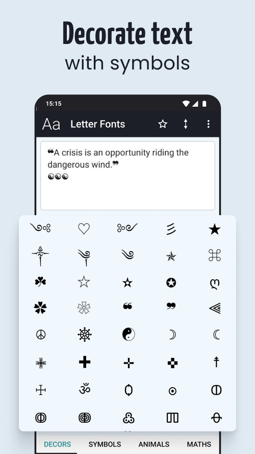 Letter Fonts – Stylish Text