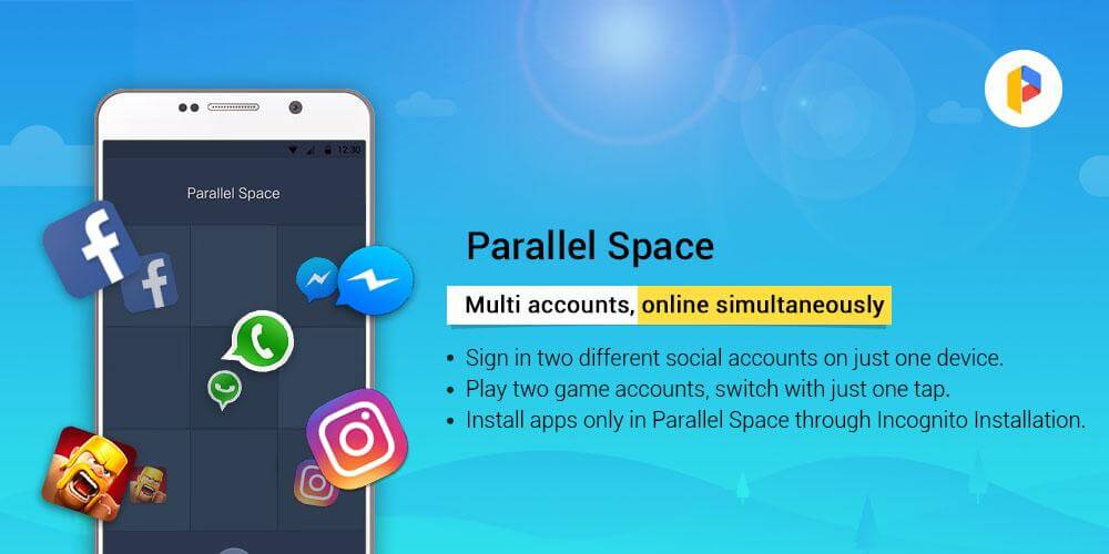 Parallel Space – Multiple acco