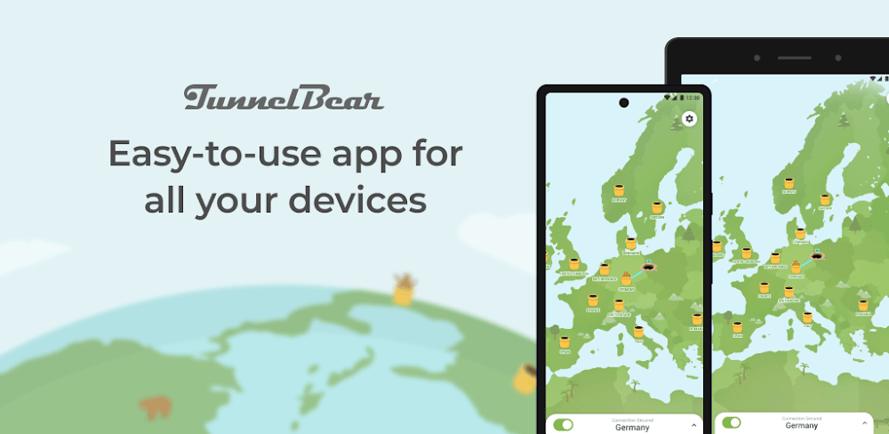 TunnelBear VPN v4.1.9 MOD APK (Premium Unlocked) Download