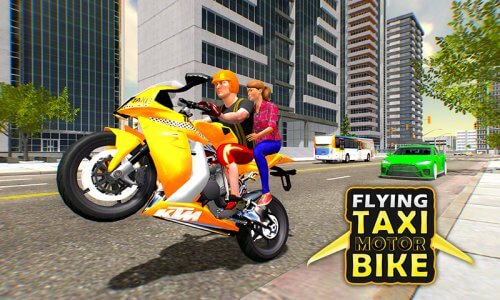 Flying Motorbike Taxi Driving