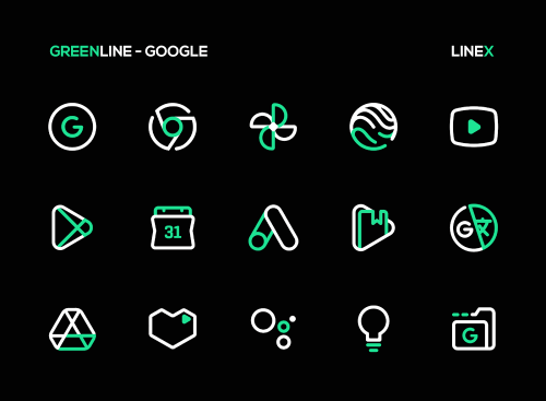 GreenLine Icon Pack : LineX