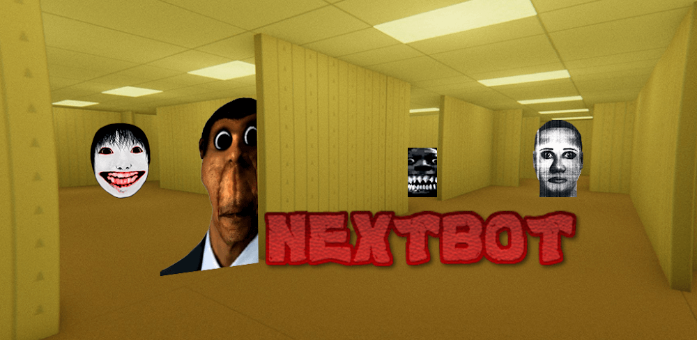 Nextbot run in Backrooms
