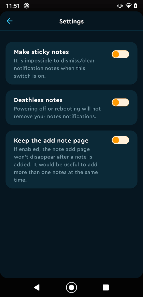 NotinX – notes in notification