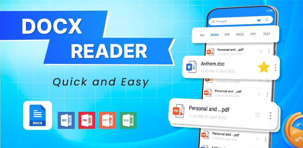 Office Word Reader Docx Viewer  MOD APK (Premium Unlocked) Download