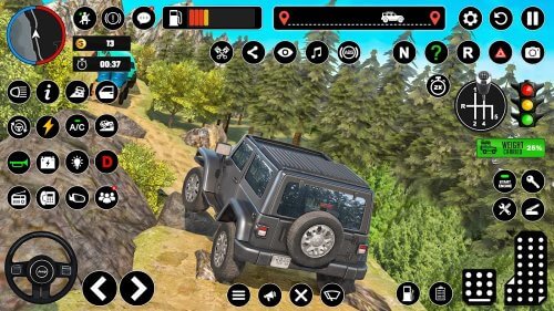 Offroad Jeep Driving & Parking