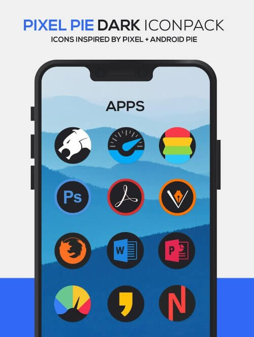 Pixel DARK Icon Pack