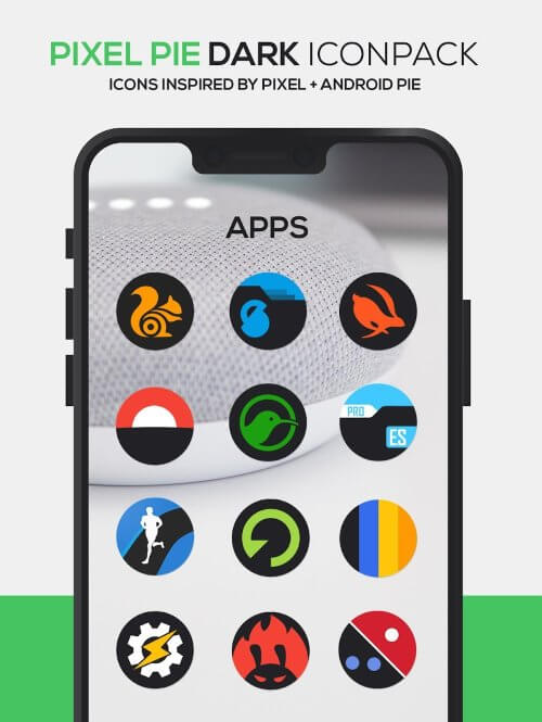 Pixel DARK Icon Pack