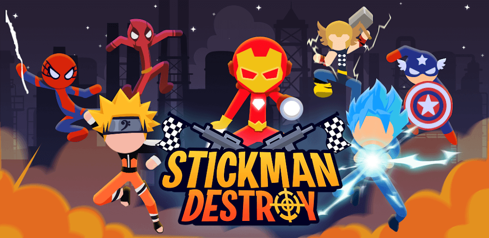 Stickman Destroy – Super Warri