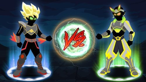 Stickman Shadow Dragon Warrior