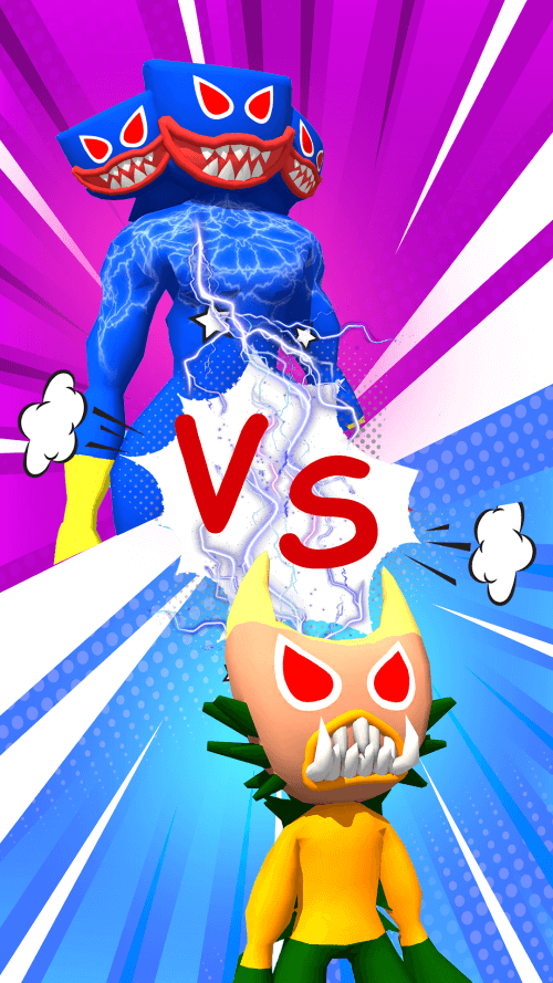 Superhero Blue Monster Color