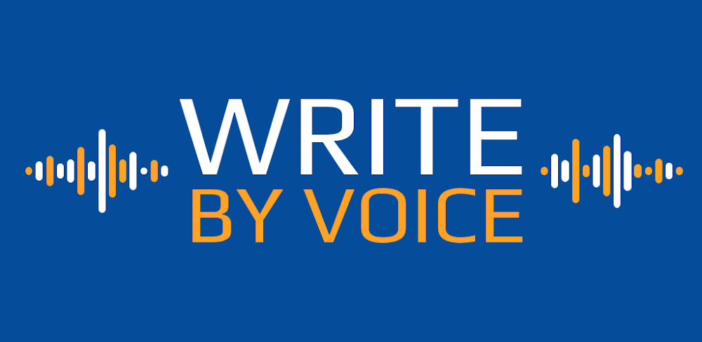 Write By Voice: Speech to text