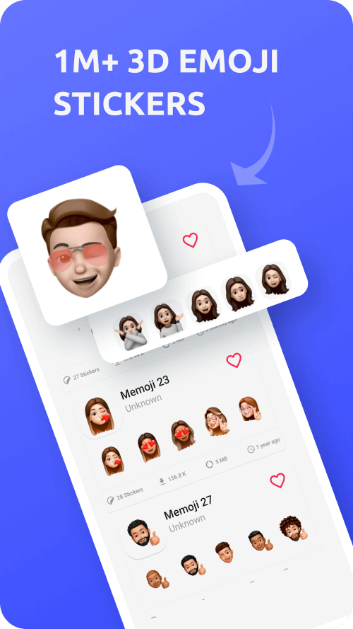 3D Emoji Stickers For WhatsApp