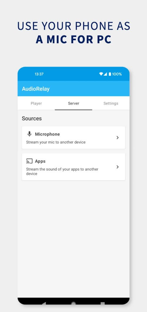AudioRelay: Stream audio & mic