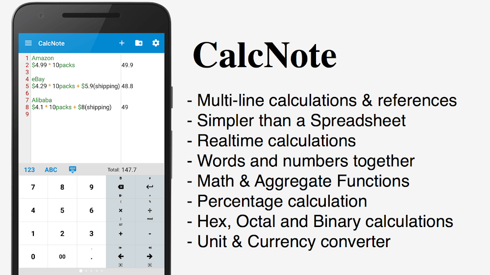 CalcNote Pro – Math Calculator
