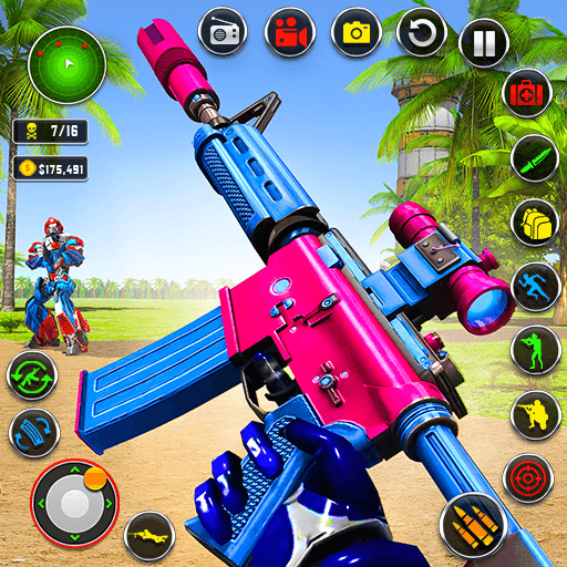Counter terrorist robot game v1.43 MOD APK (God Mode, Dumb Enemy)