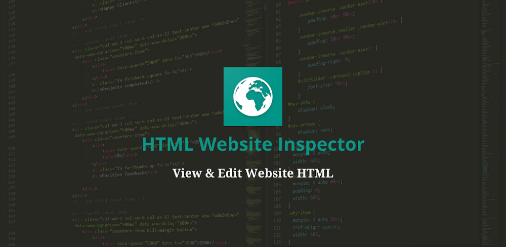 HTML Website Inspector Editor