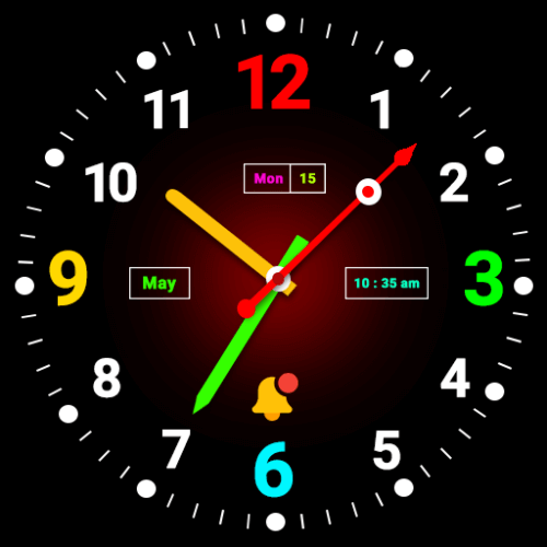 Smart Watch Neon Digital Clock