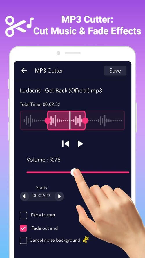 AudioApp MP3 Cutter, Ringtone