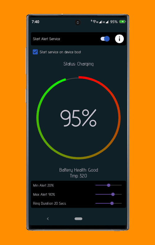 Battery Alert-Overcharge Alert