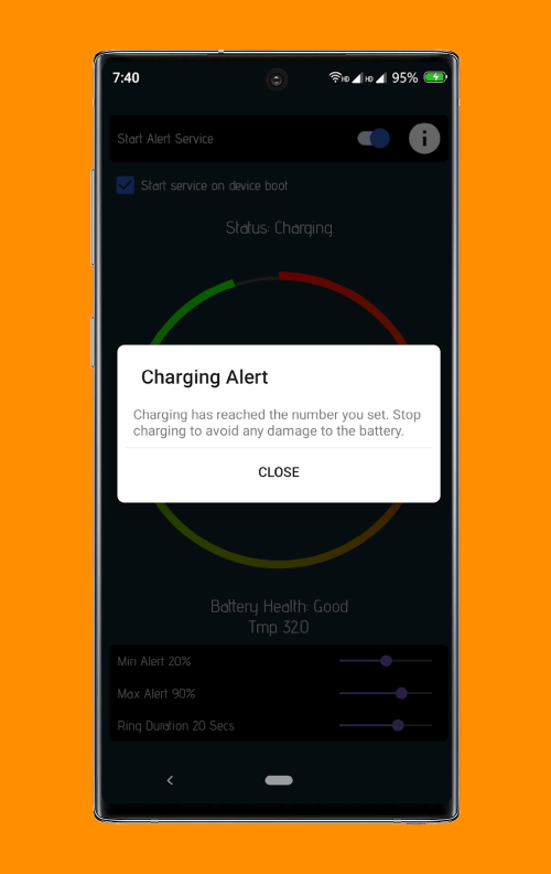 Battery Alert-Overcharge Alert