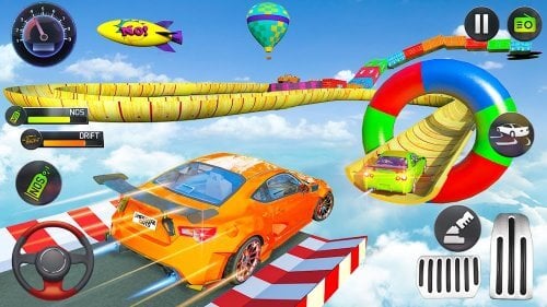 Mega Ramp Car Stunts Race Game