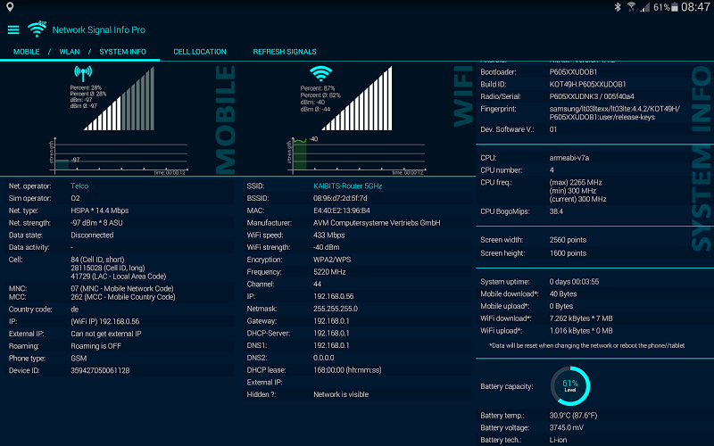 Network Signal Info Pro