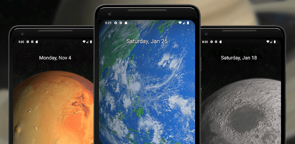 Mars 3D Live Wallpaper لنظام Android - تنزيل